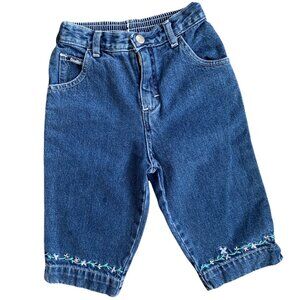 Vintage Oshkosh Floral Embroidered Relaxed Denim Jeans 5